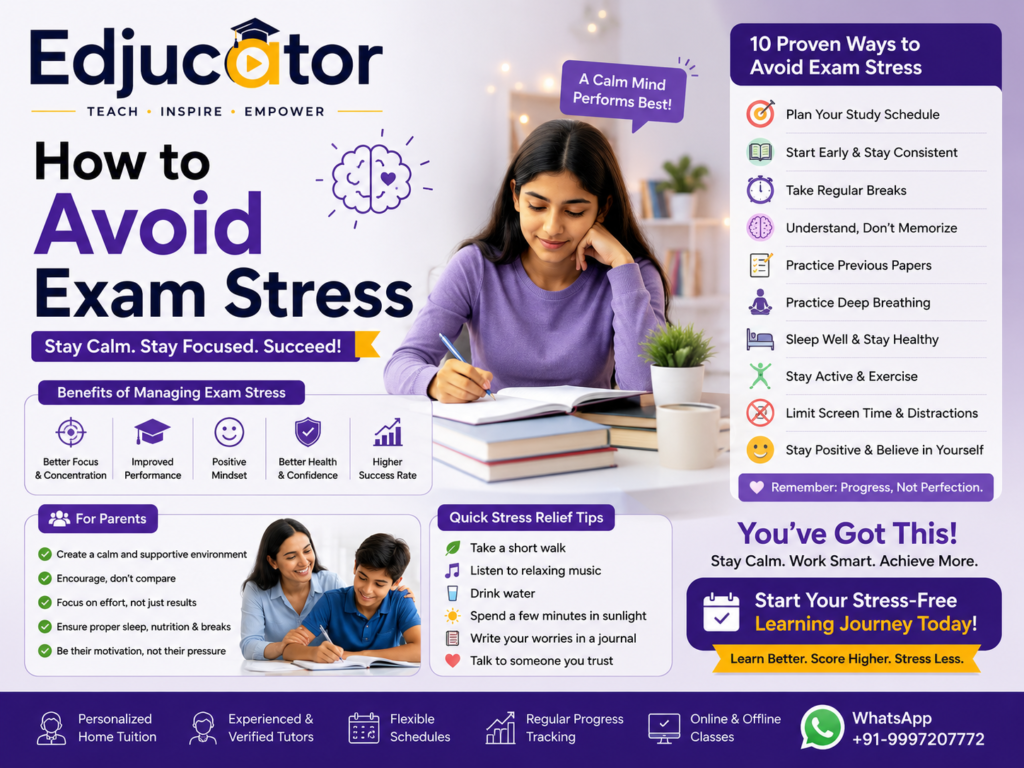 how to avoid exam stress
