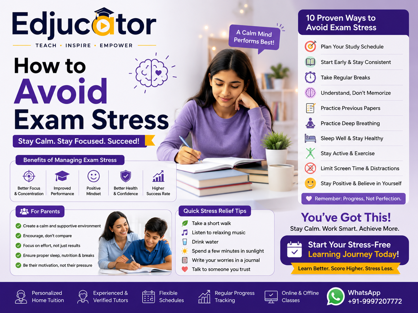 how to avoid exam stress